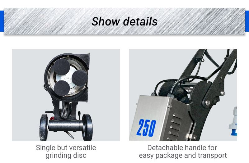 the show ditails of edge floor grinder polisher